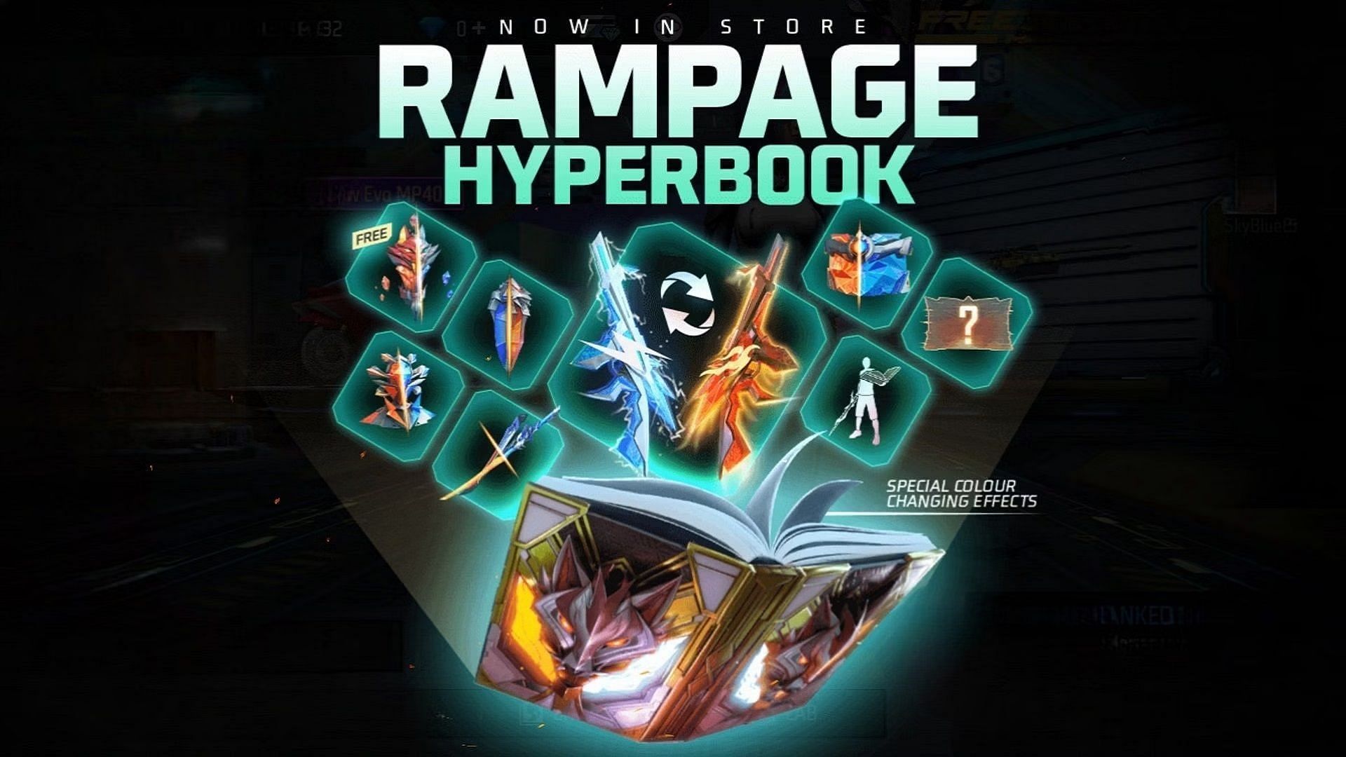 Rampage Hyperbook इवेंट रिटर्न (Image via Garena)