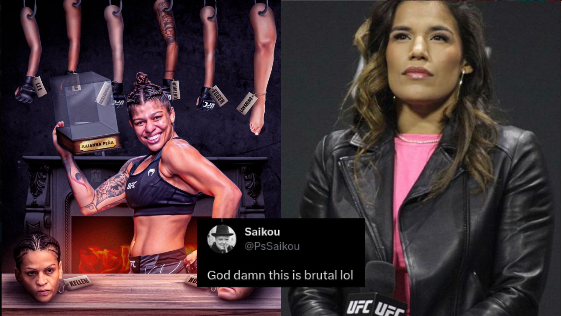 Mayra Sheetara (left), Julianna Pena (right) [Image courtesy of @mayrasheetara on Twitter]