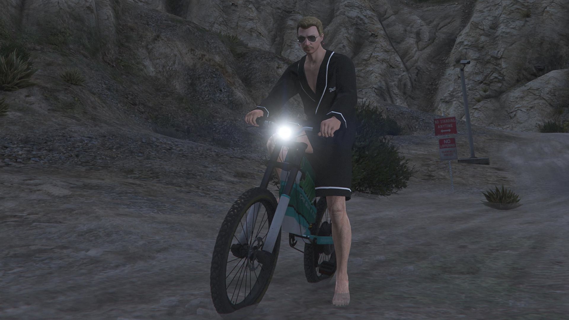 A player who started the Junk Energy Time Trial (Image via Rockstar Games)