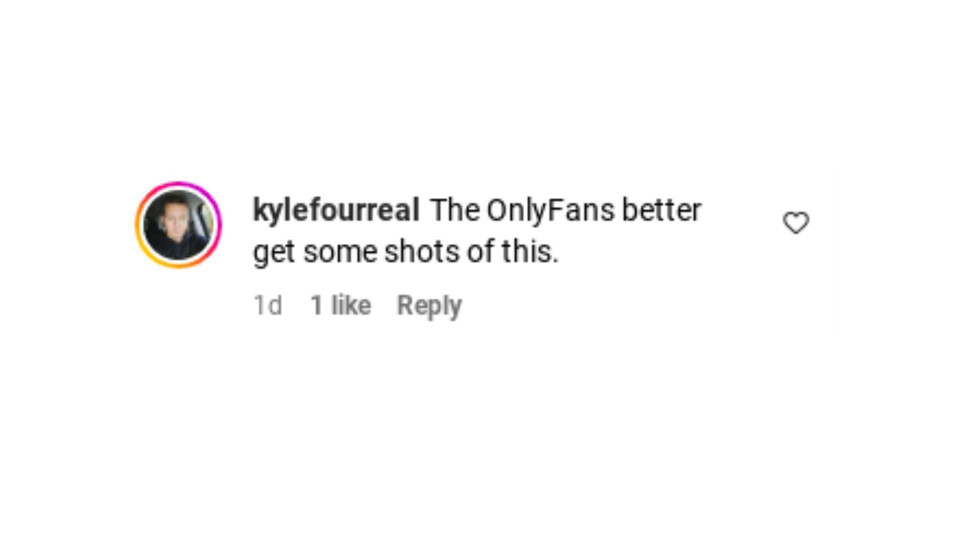 One fans comment