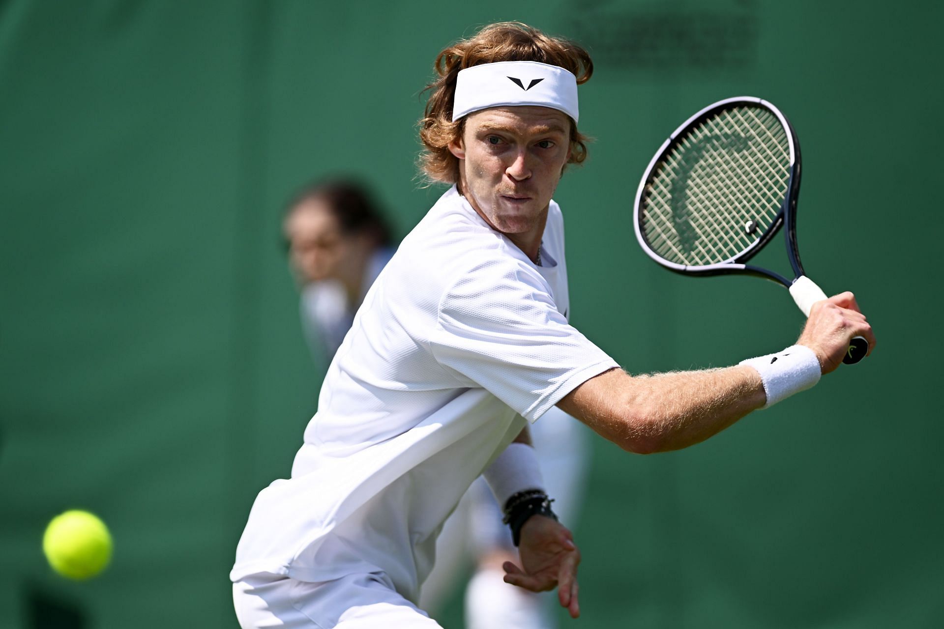 Andrey Rublev at the 2023 Wimbledon