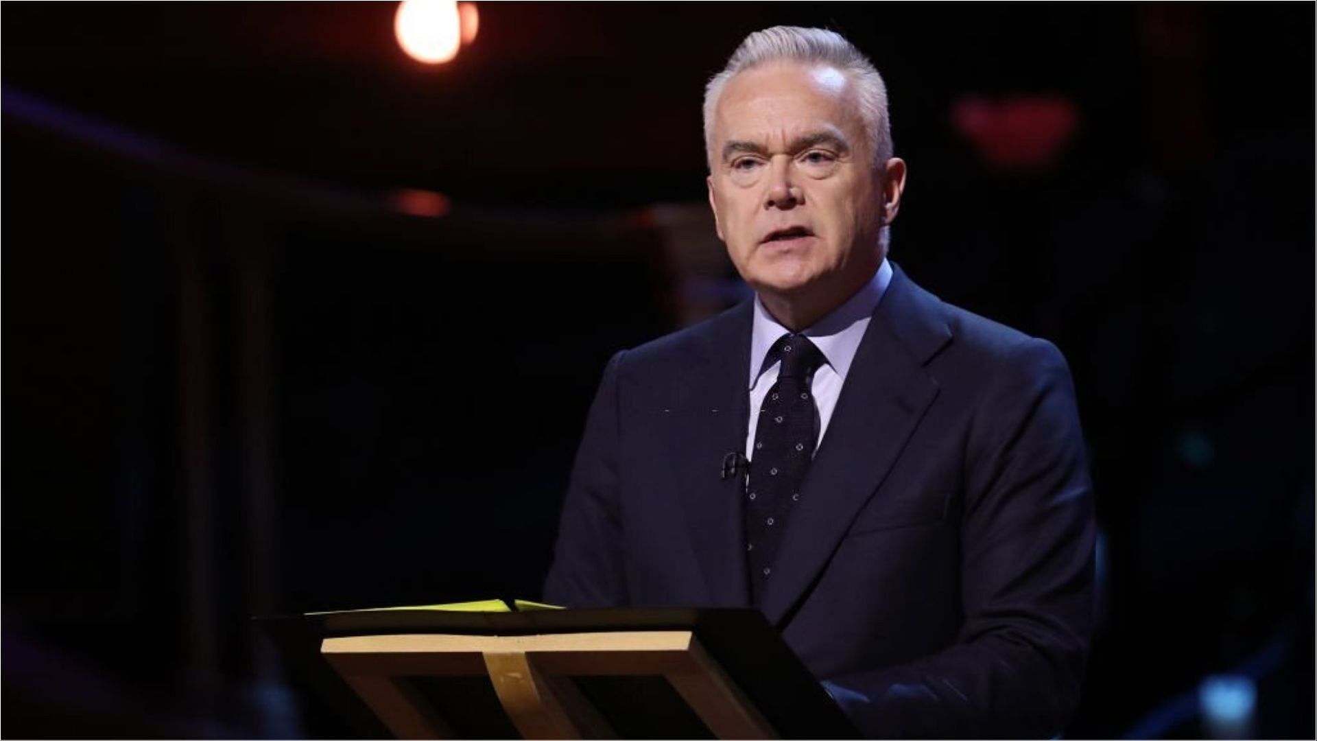 Huw Edwards is believed to be the BBC presenter who was suspended (Image via Chris Jackson/Getty Images)