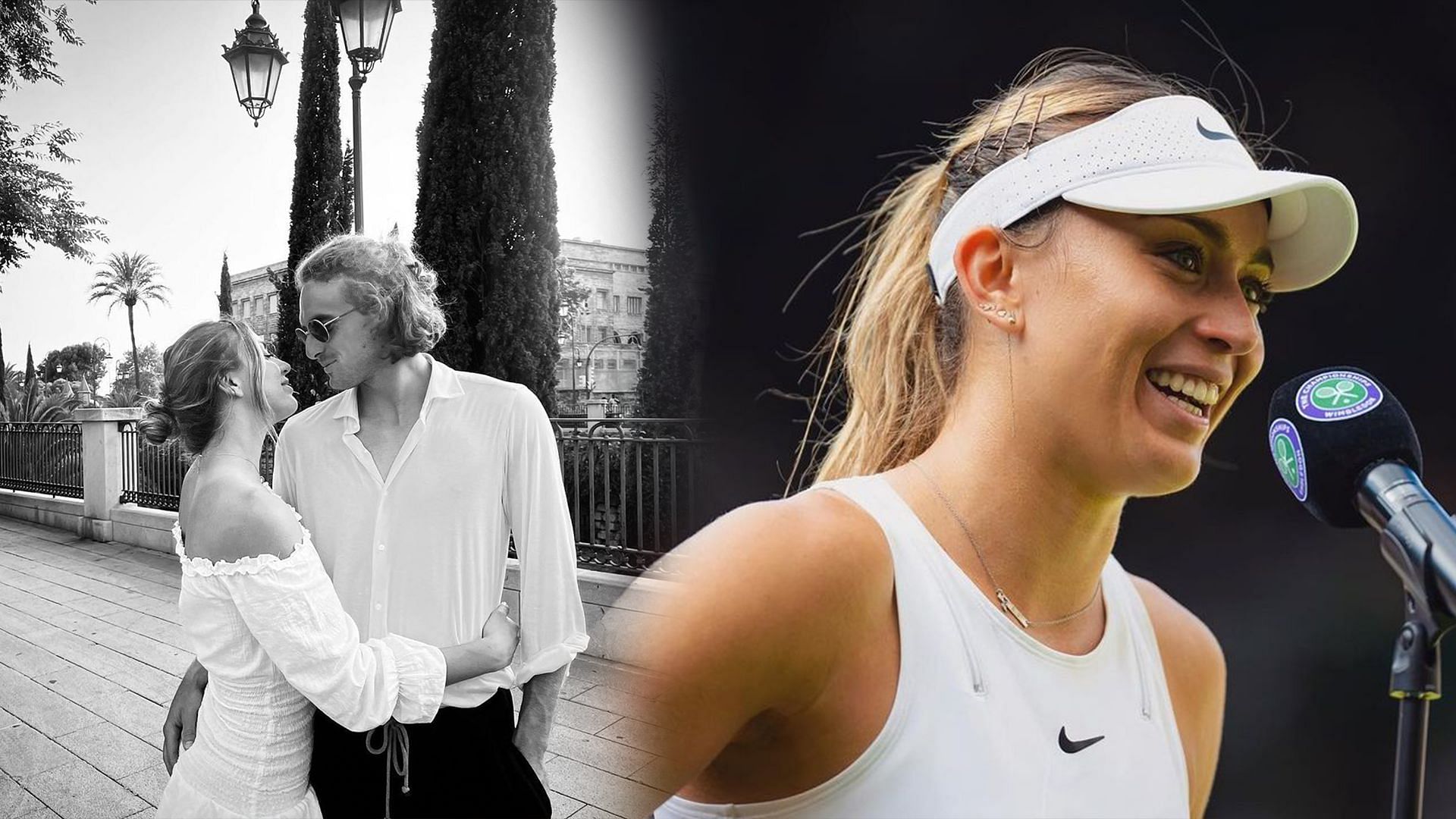 Stefanos Tsitsipas and Paula Badosa