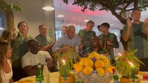 Watch - Michael Jordan and Magic Johnson revel in an Italian paradise as basketball royalty enjoy their vacation