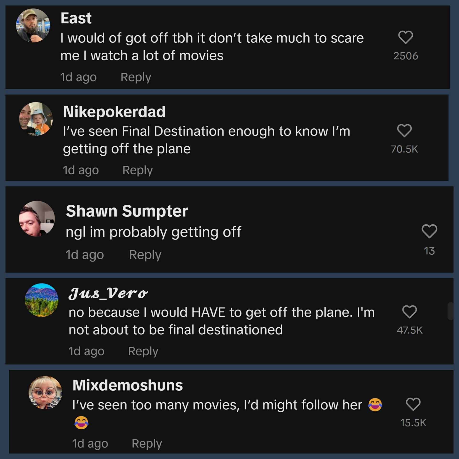 Some users said they would&#039;ve followed the American Airlines passenger (Image via TikTok)