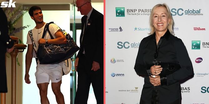 Carlos Alcaraz: "If Martina Navratilova tells me to go up to the net, I do it; she has won nine times here at Wimbledon"