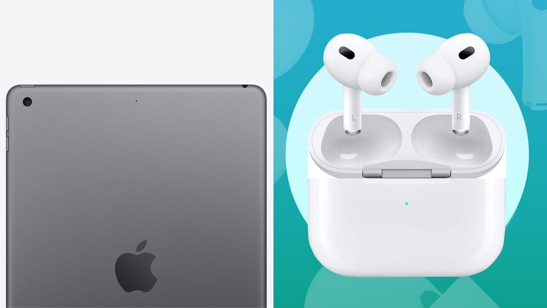 The 9th gen iPad and 2nd gen AirPods have been massively discounted (Image via Apple)