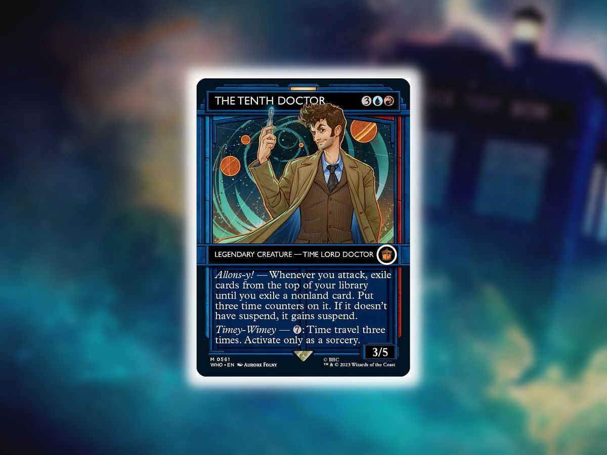 The Tenth Doctor in Magic: The Gathering (Image via Wizards of the Coast)