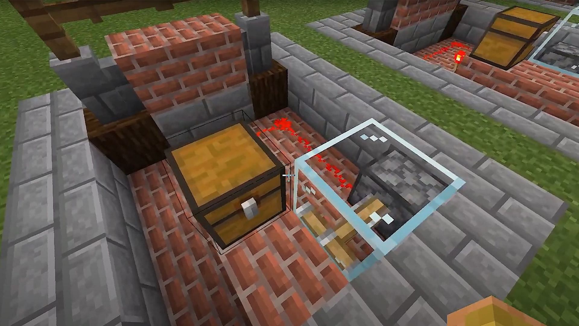 A simple pitfall trap in Minecraft (Image via Mojang Studios)