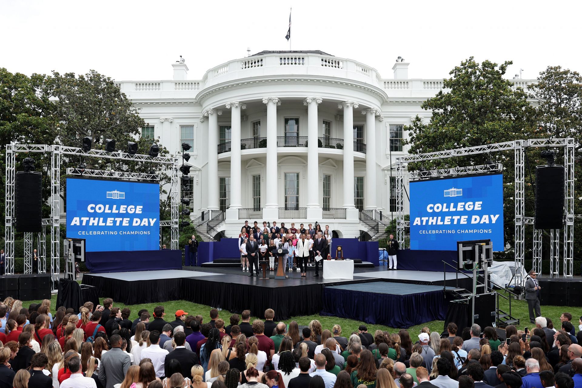 Vice President Kamala Harris Hosts College Athlete Day At The White House