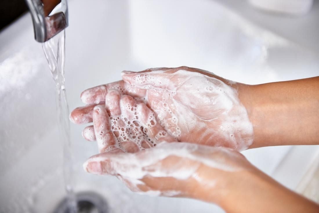 Soap and water can help (Image via Getty Images)
