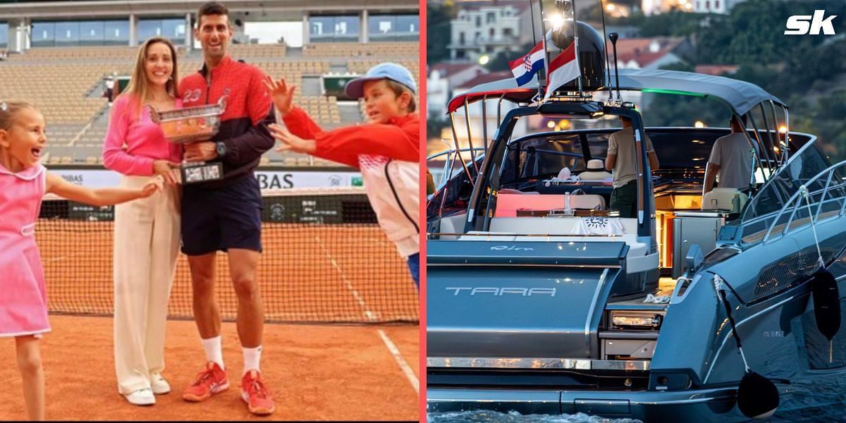 Novak Djokovic and family vacation in Croatia in a yacht named after daughter Tara