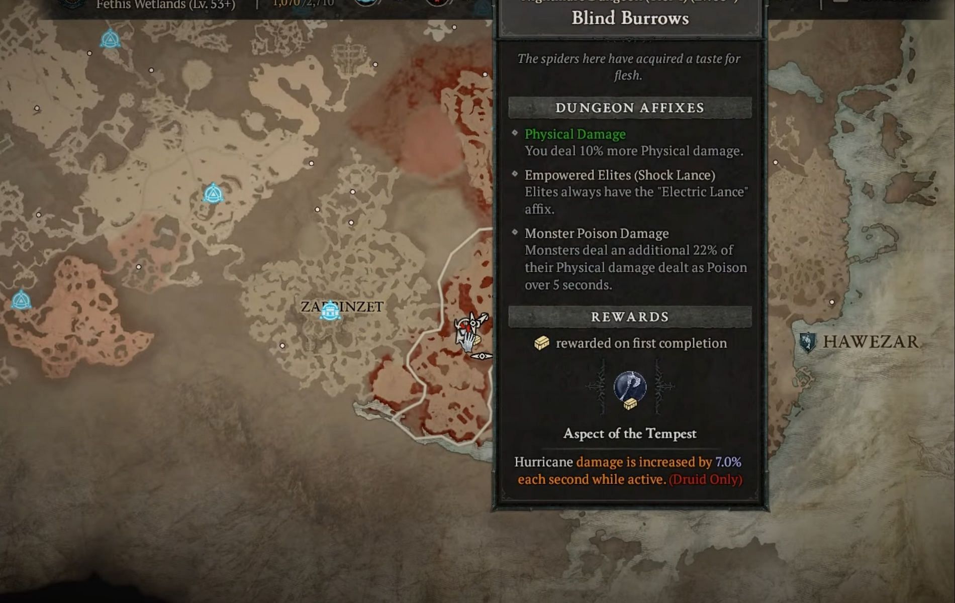 Blind Burrows in Diablo 4 (Image via Blizzard)