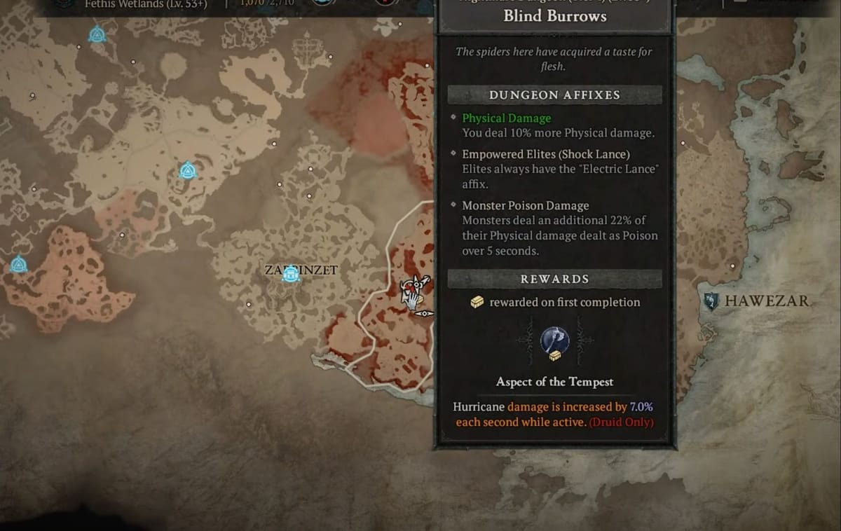 Diablo 4 Blind Burrows location and how to clear