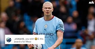 "Deserves to win", "This award is for Messi" - Fans react as Erling Haaland deemed favorite to win in 2023 Ballon d'Or Power Rankings