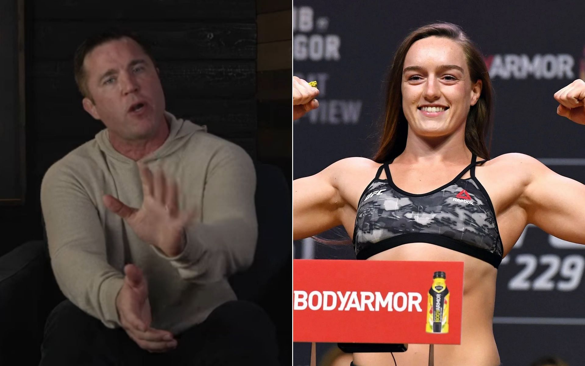 Chael Sonnen [Left], and Aspen Ladd [Right] [Photo credit: Chael Sonnen - YouTube]