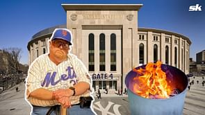 New York Mets superfan Frank Fleming unimpressed with $2,300,000,000 Yankee stadium - "This place is a dump"
