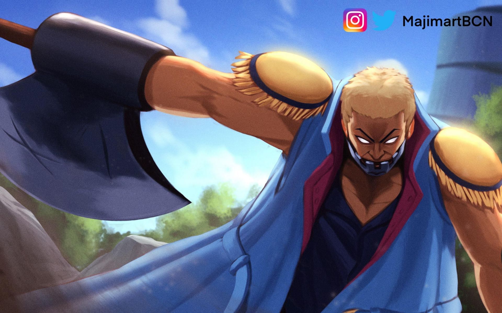 Axe hand Morgan Fanart! : r/OnePiece (Image via MajimartBCN\twitter)