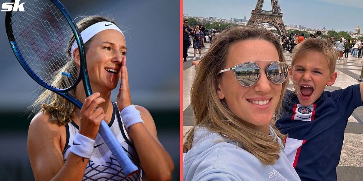 Victoria Azarenka with her son Leo