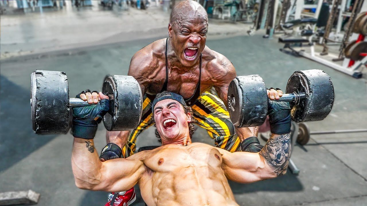 With the tournament only a week away, Ronnie Coleman offers crucial guidance to Jesse James West in order for him to perform at his best (Image via Youtube/ Jesse James West)