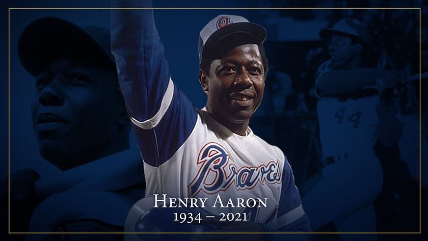 Hank Aaron Atlanta Braves World Series AOP Baseball India