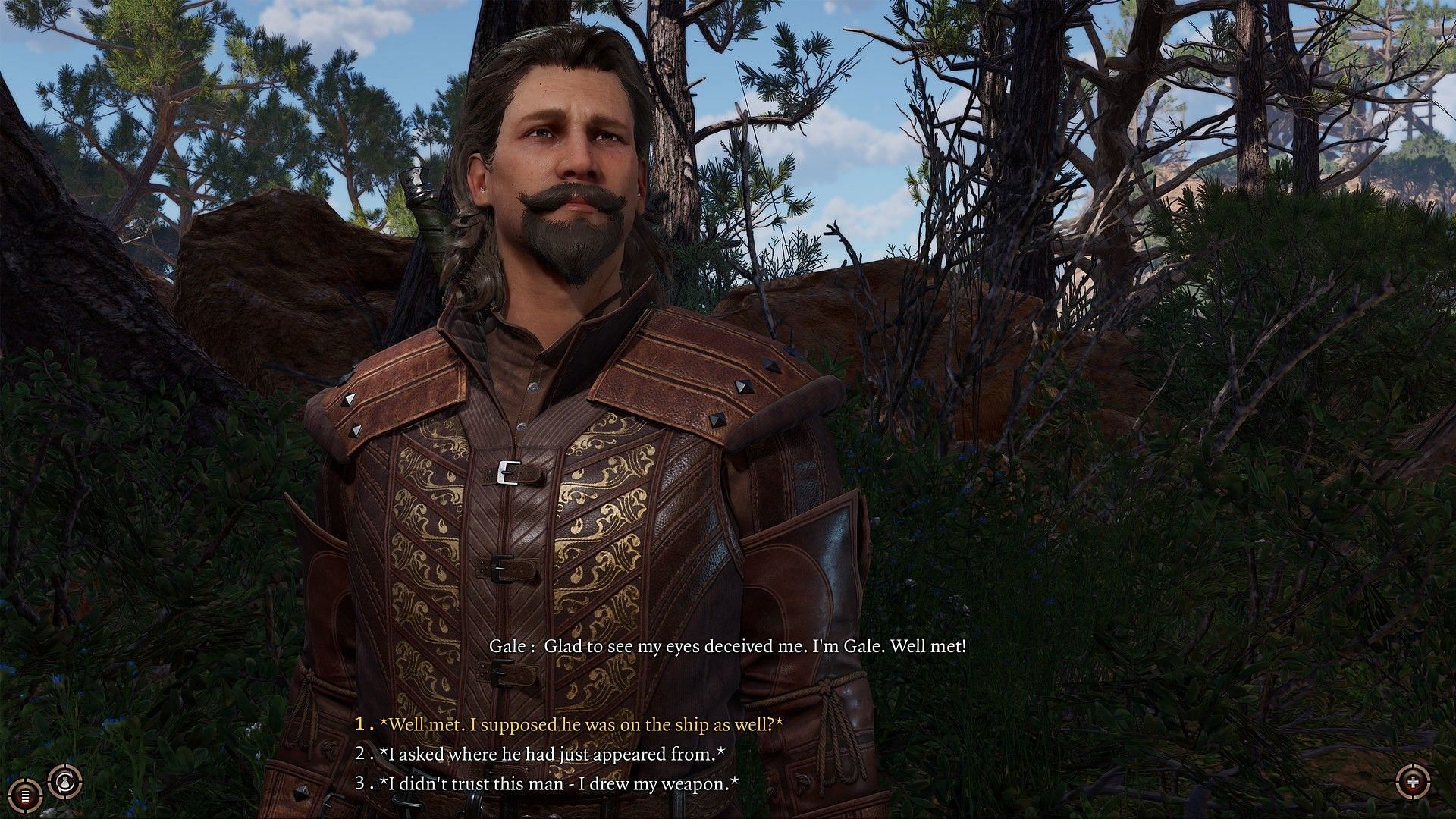 There are a variety of dialogue options to choose from (Image via Larian Studios)