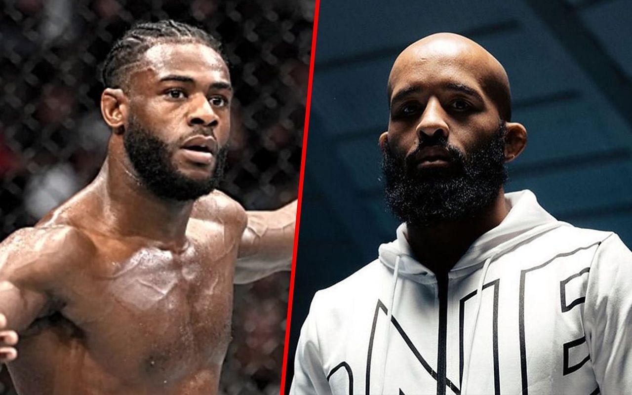 Aljamain Sterling (left) and Demetrious Johnson (right).