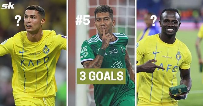 5 players with most goals so far in the Saudi Pro League this season