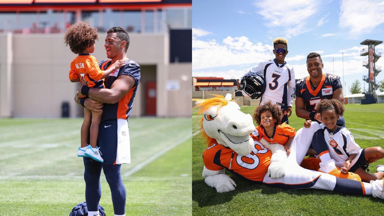 IN PHOTOS: Russell Wilson shares moments with his kids during Broncos  training camp