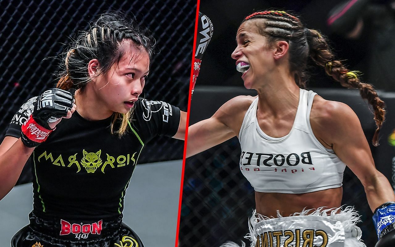 Supergirl (left) and Cristina Morales (right) | Image credit: ONE Championship