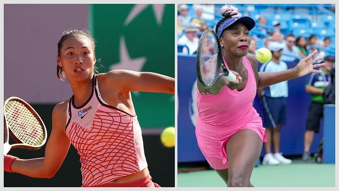 "Was a special feeling to play against her today"- Qinwen Zheng on beating Venus Williams in Cincinnati