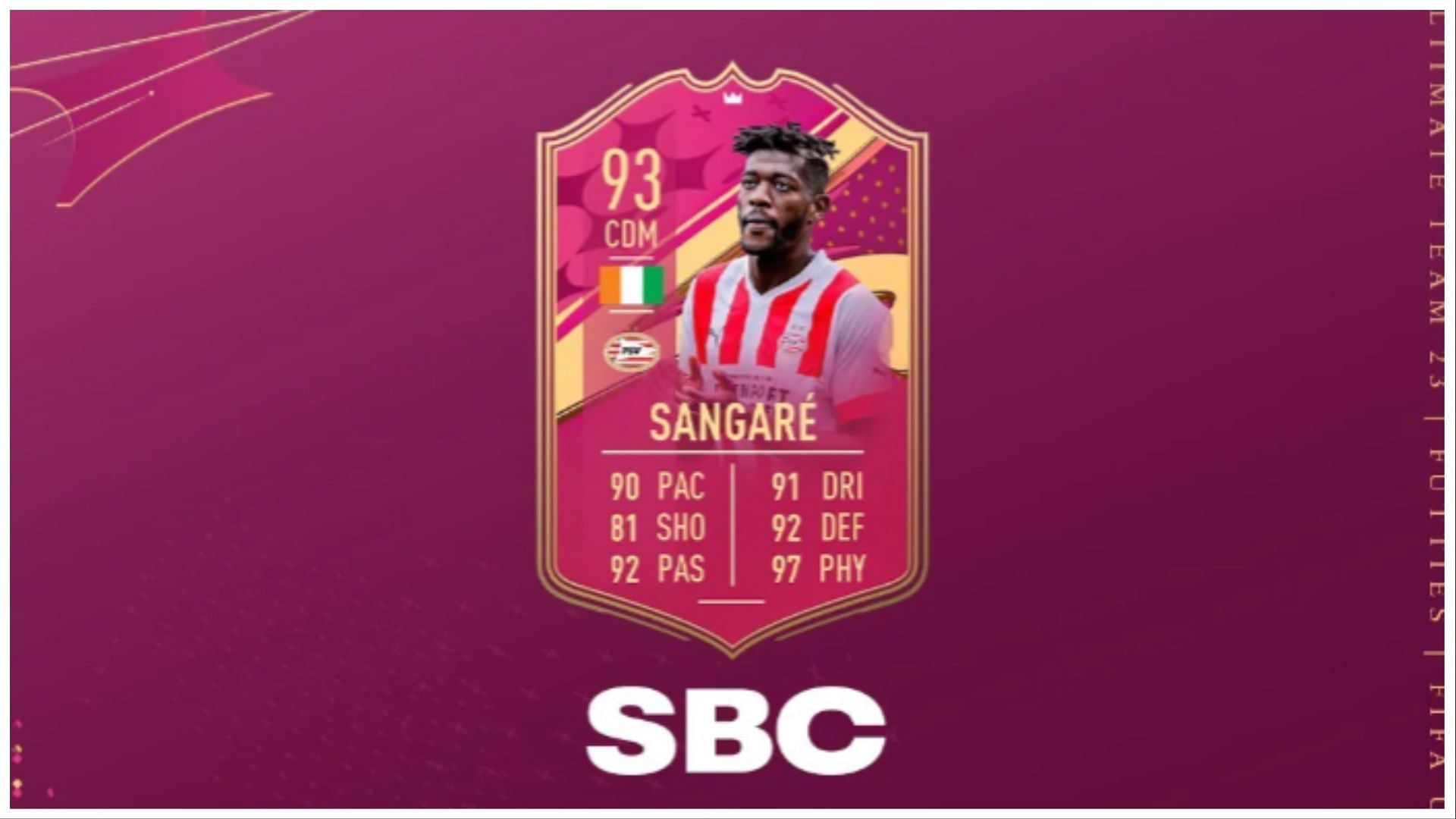 FUTTIES Sangare is now available (Image via EA Sports)