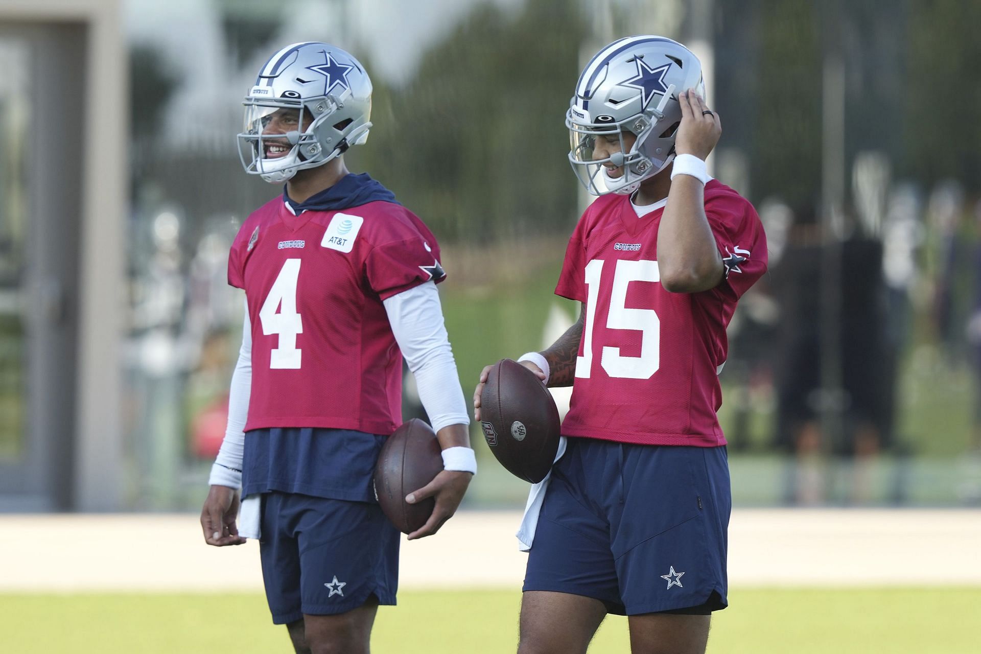 Dak Prescott with Trey Lance