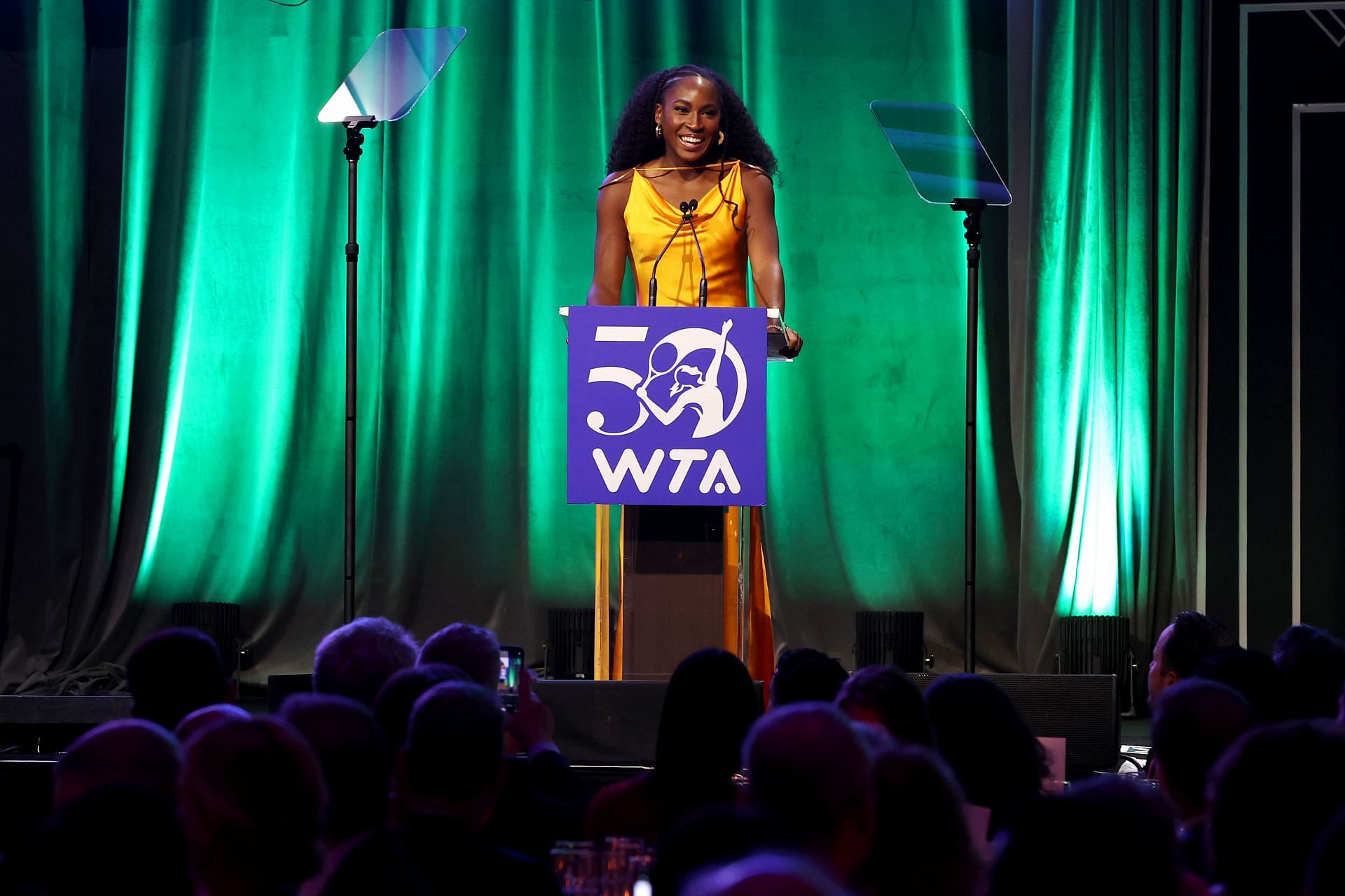 Coco Gauff at the WTA 50th Anniversary Gala