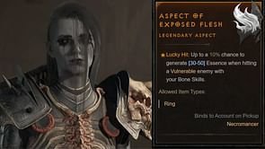 5 best Diablo 4 Necromancer Legendary Aspects in the Season of the Malignant