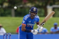 Axar Patel provides the left-handed option with the bat