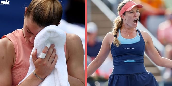 "Shut your mouth" - Maria Sakkari and Danielle Collins involved in heated argument during Canadian Open clash