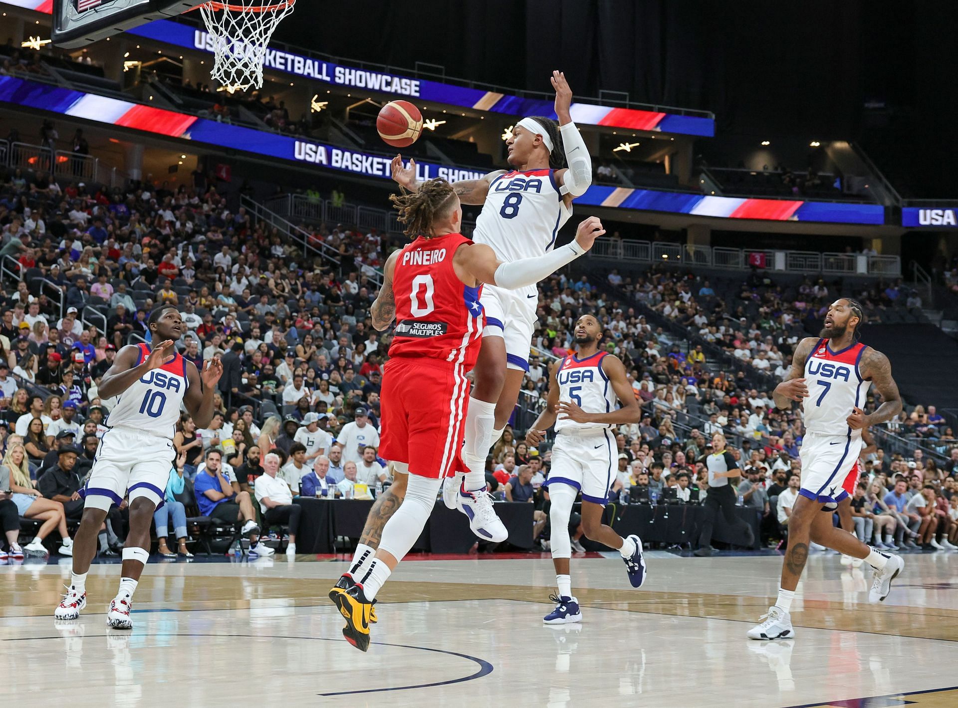 2023 FIBA World Cup tune-up game - Team USA versus Puerto Rico