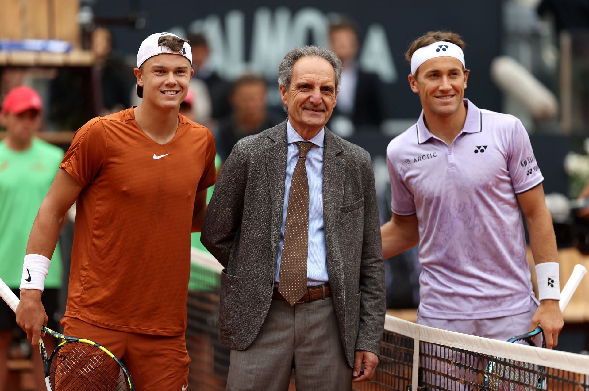 Holger Rune and Casper Ruud faced off at the 2023 Italian Open