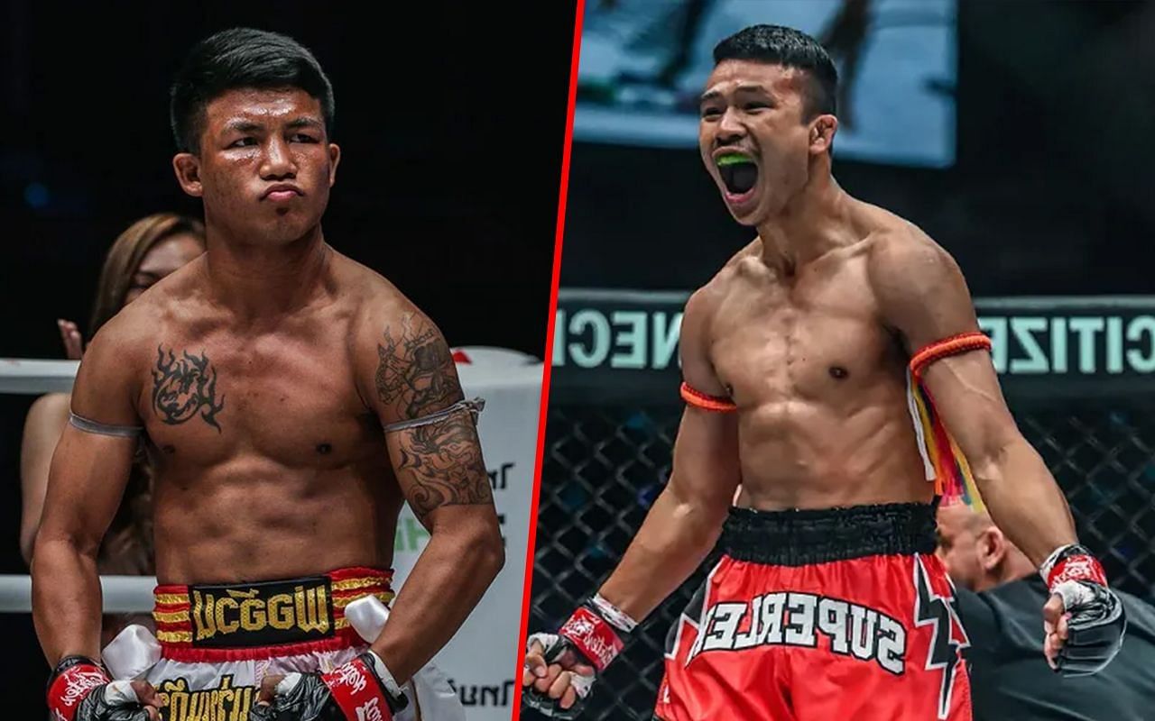 ONE world champions Rodtang Jitmuangnon (L) / Superlek Kiatmoo9 (R) -- Photo by ONE Championship