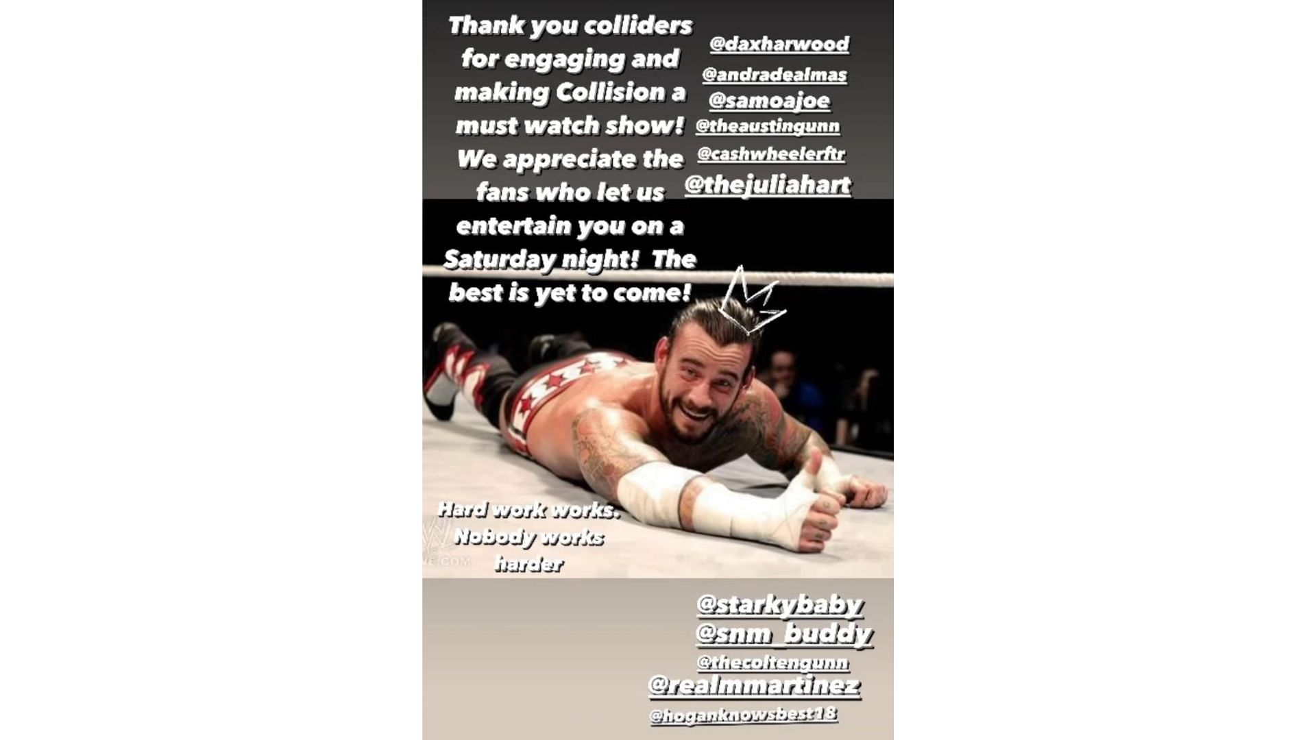 CM Punk&#039;s Instagram Story