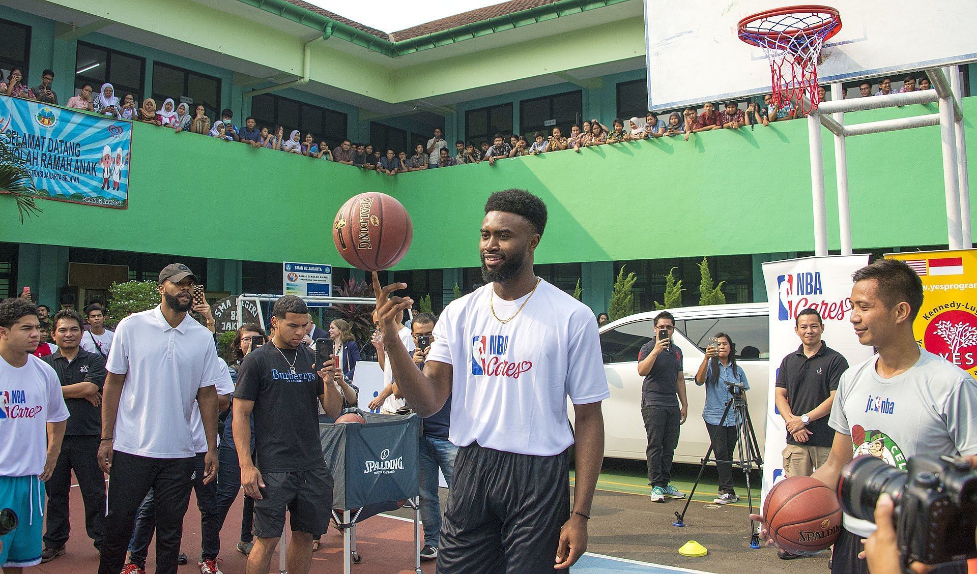 Two-time NBA All-Star Jaylen Brown of the Boston Celtics will play for the London Youth charity in this weekend