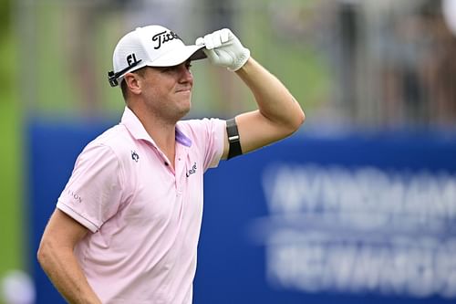 Justin Thomas at the 2023 Wyndham Championship (via Getty Images)