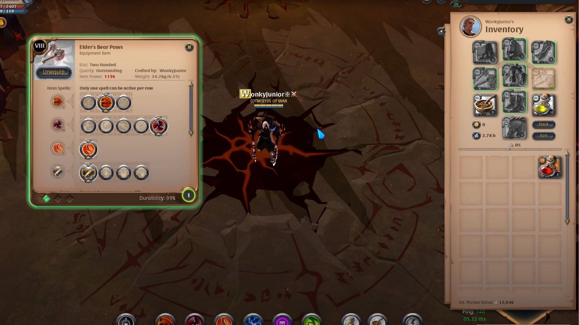 Bear Paws build in Albion Online (Image via Sandbox Interactive)