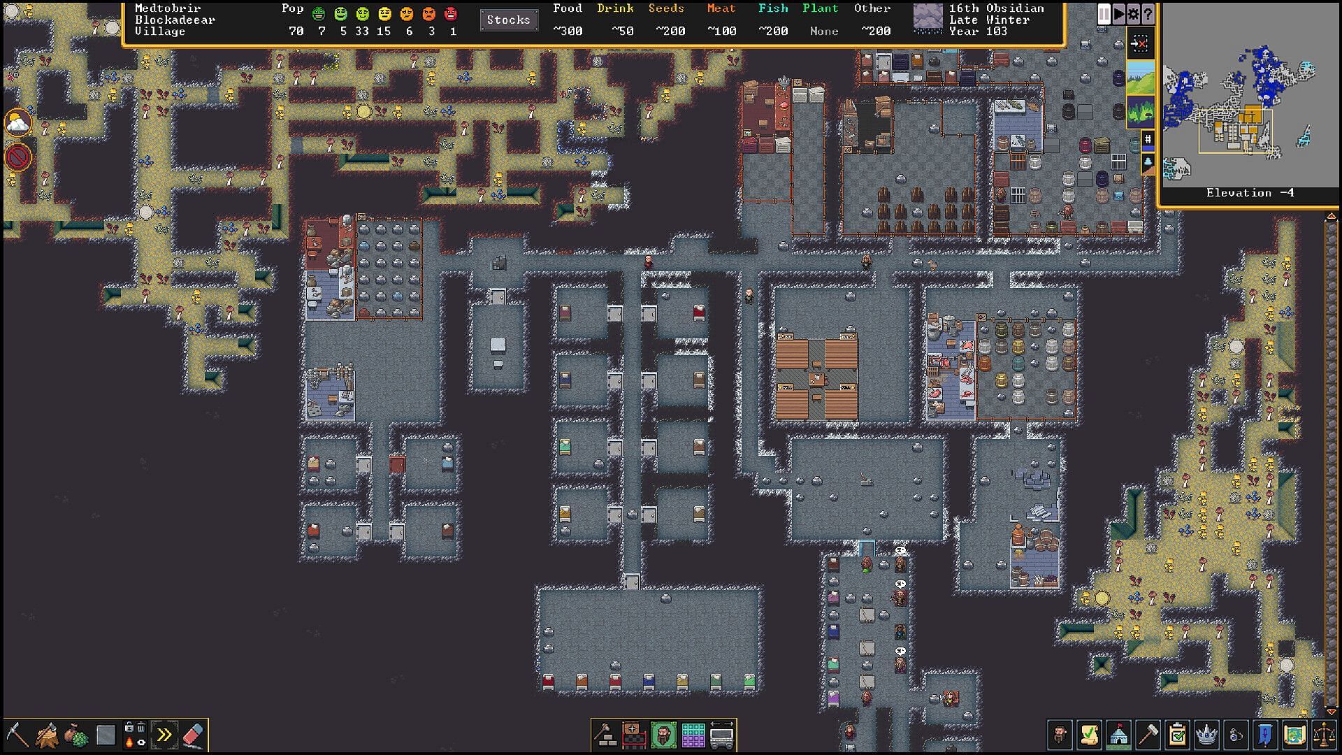 Dwarf Fortress is one of the games responsible for inspiring Minecraft (Image via Bay 12 Games)