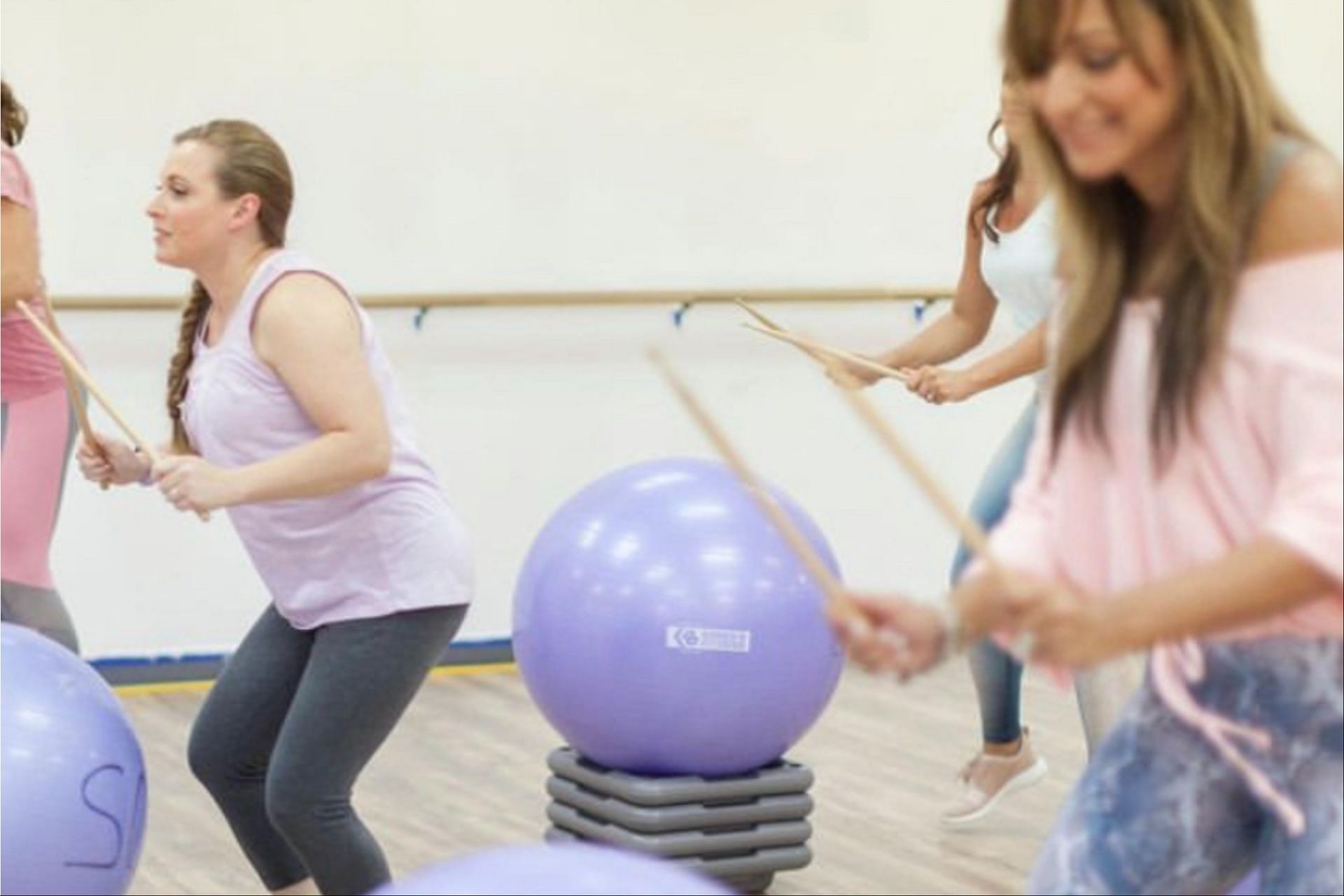 Cardio drumming is a fun exercise. (Photo via Instagram/salsacityfitness)