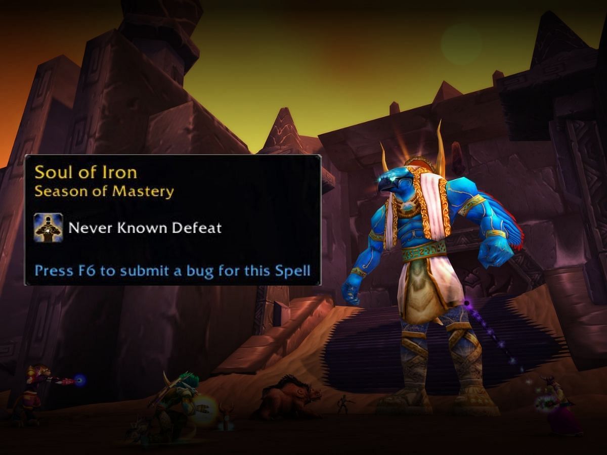 If you want it, you can still get Soul of Iron in WoW Classic Hardcore.