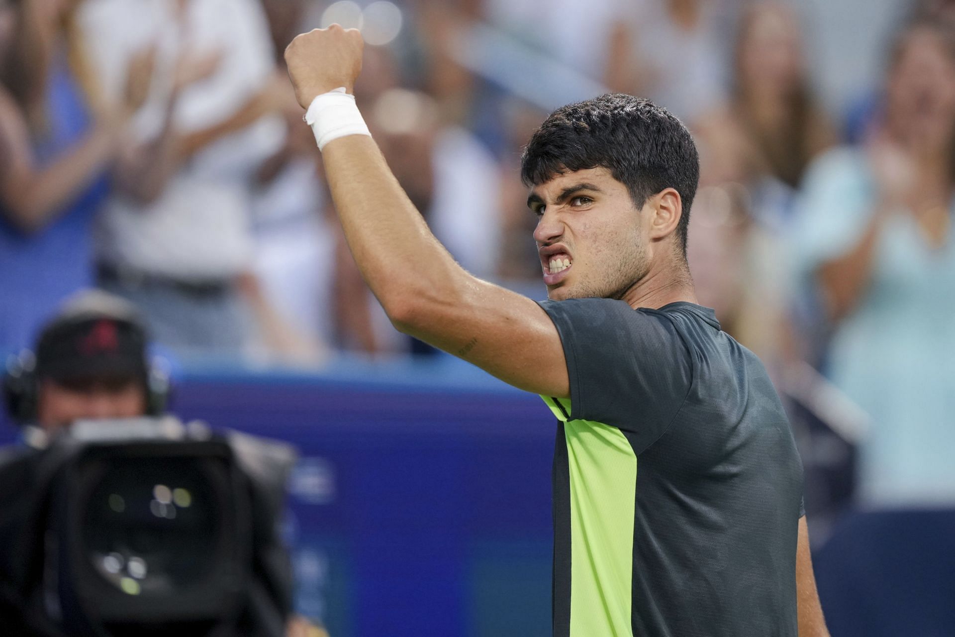 Carlos Alcaraz during the Western &amp; Southern Open in Cincinnati