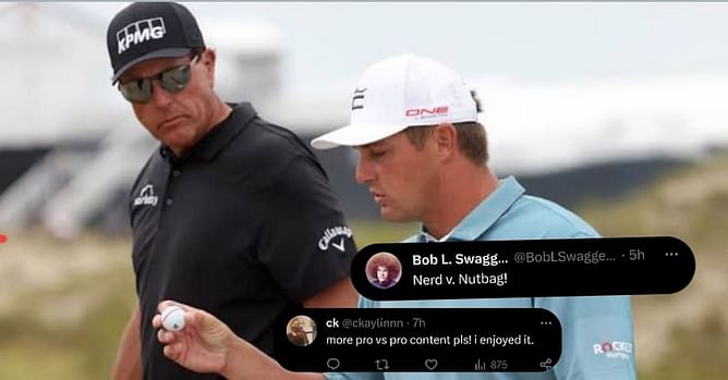 "More pro vs pro content please" - Fans react to Bryson DeChambeau and Phil Mickelson's battle at LIV Golf Greenbrier