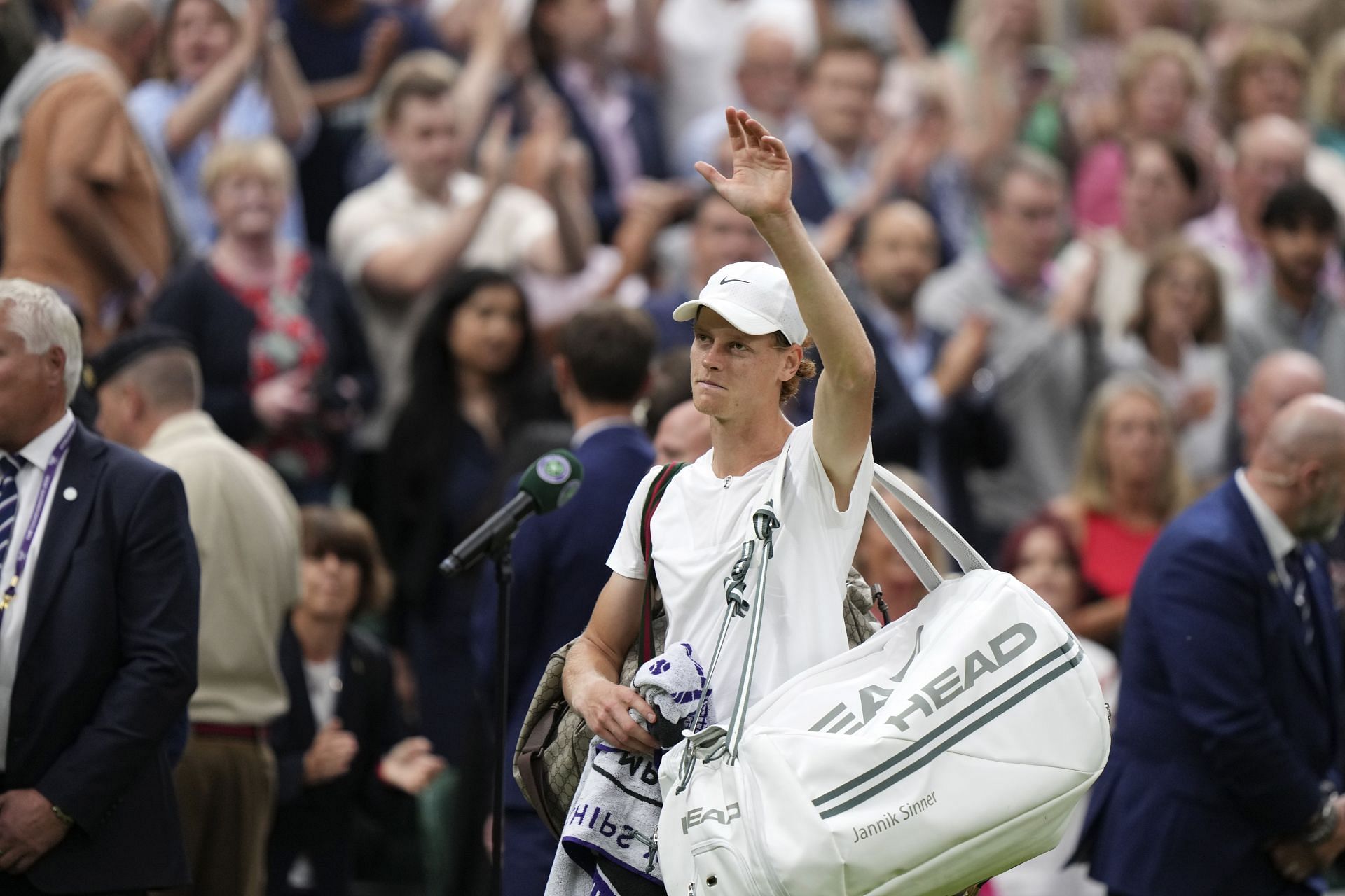 Sinner at the 2023 Wimbledon.